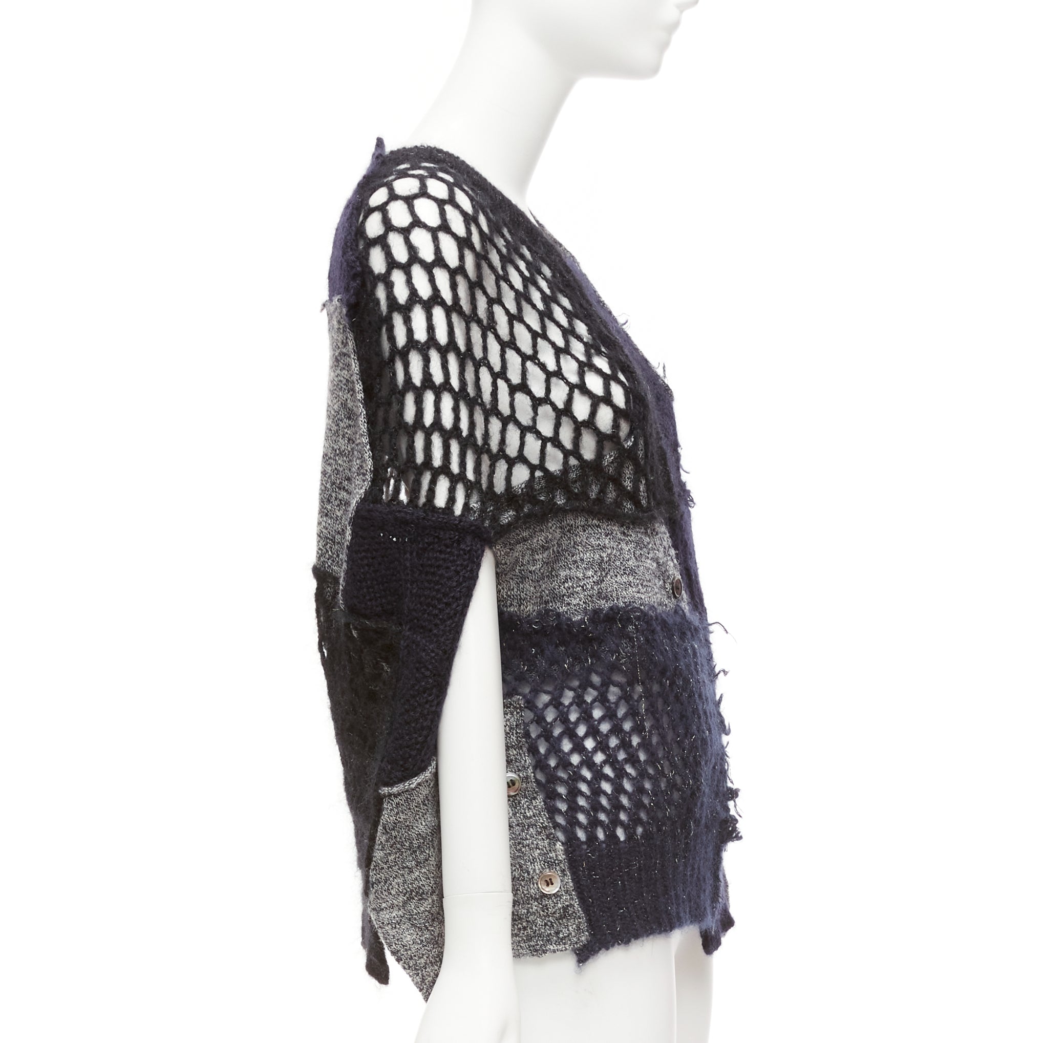 Junya Watanabe Patchwork Knit Cardigan - 4