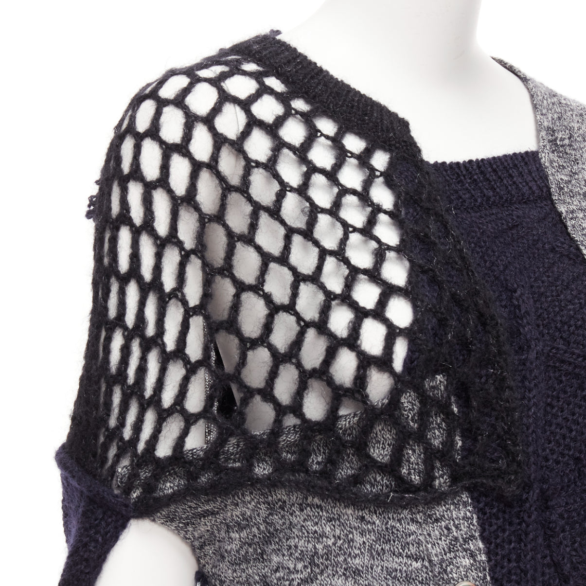 Junya Watanabe Patchwork Knit Cardigan - Detail 2