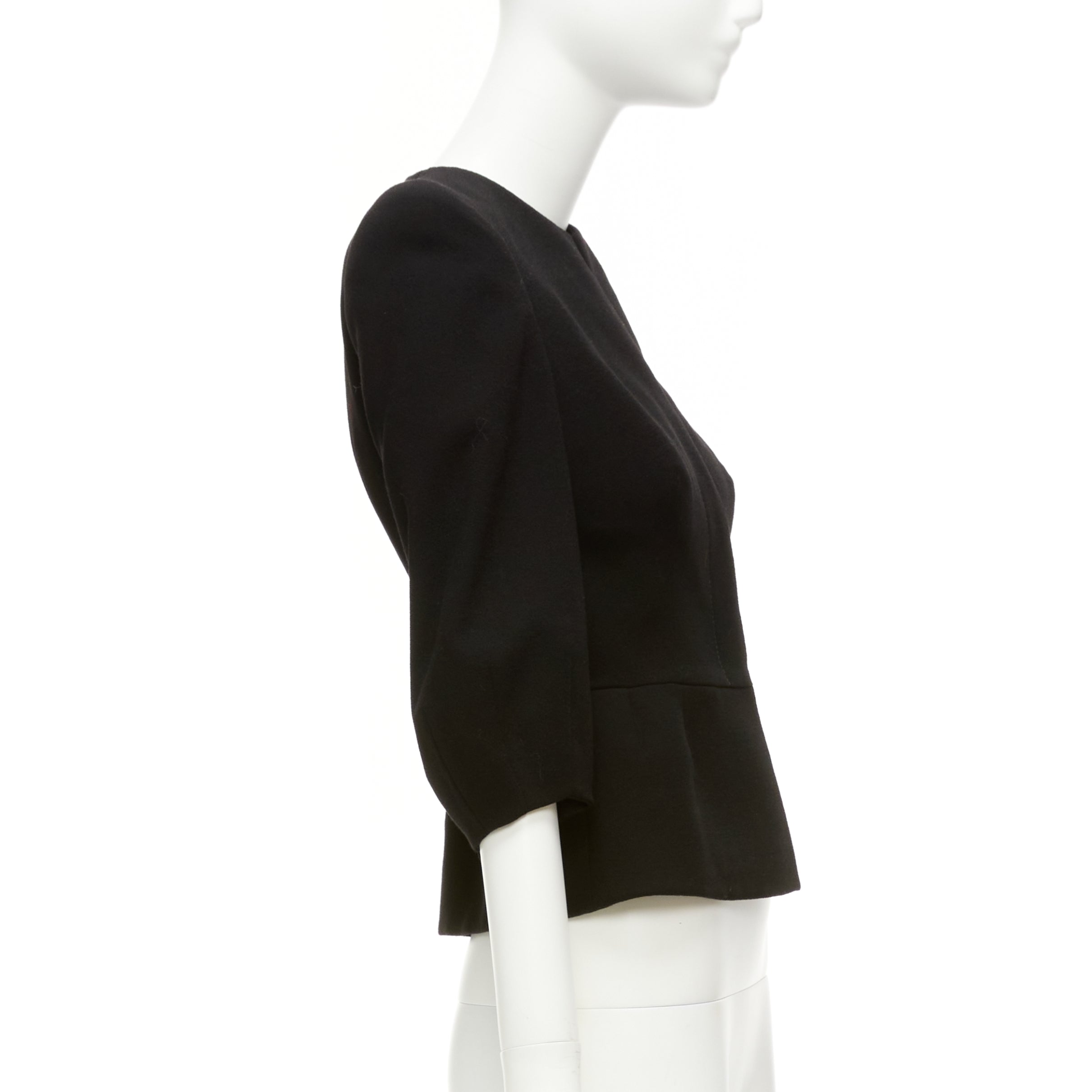 Alexander Mcqueen Cropped Peplum Jacket - Side view