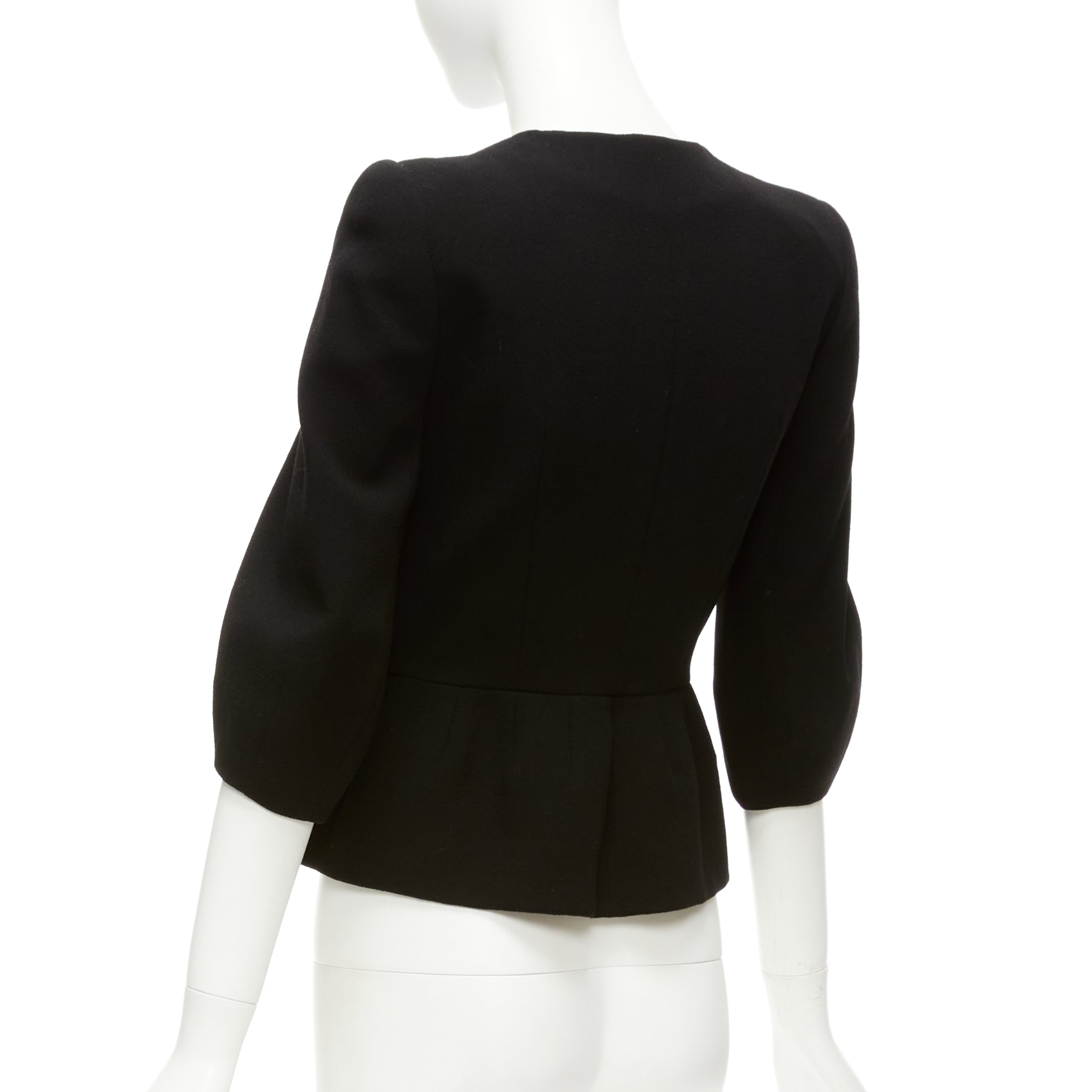 Alexander Mcqueen Cropped Peplum Jacket - Detail 2