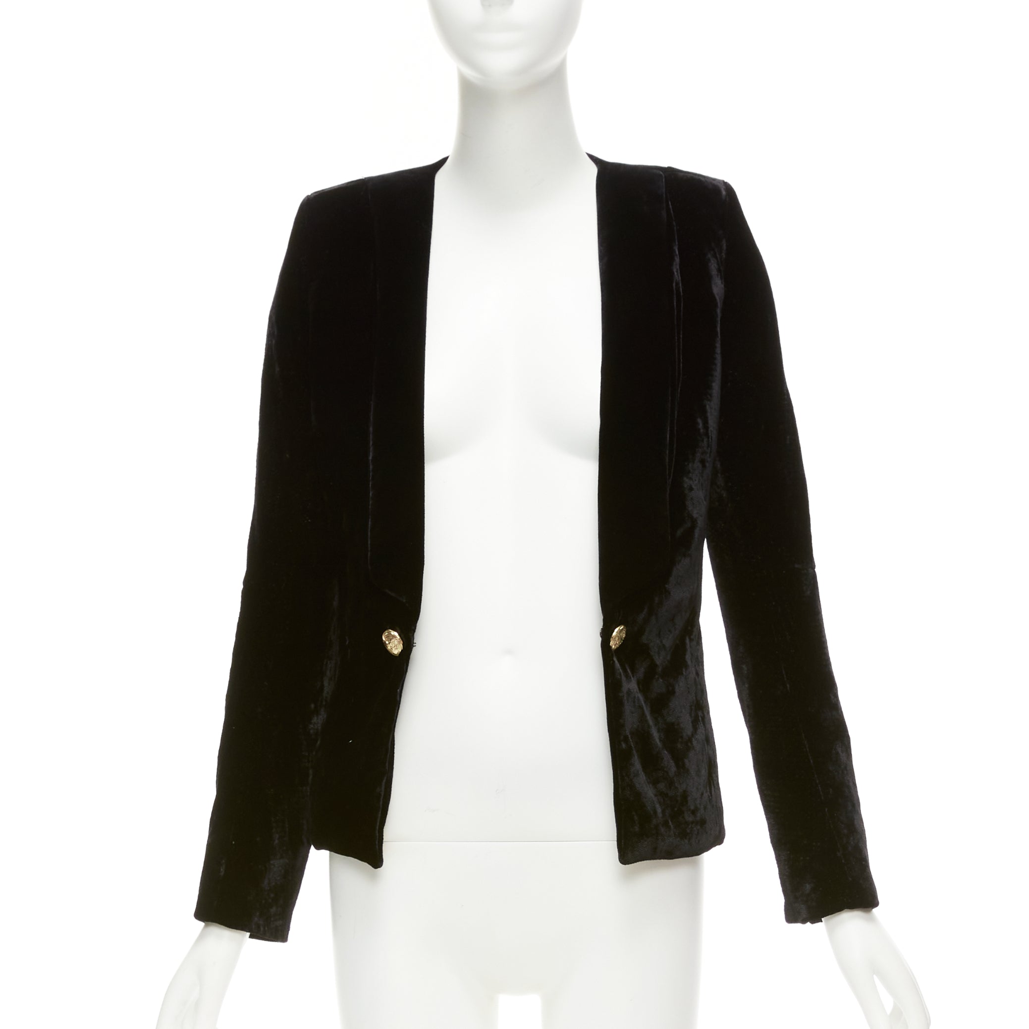 Balmain Gold Button Blazer - Image 6