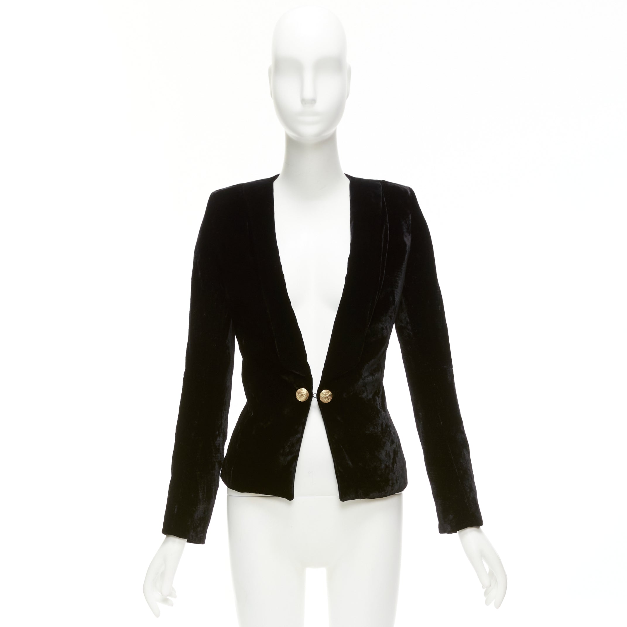 Balmain Gold Button Blazer - Image 12