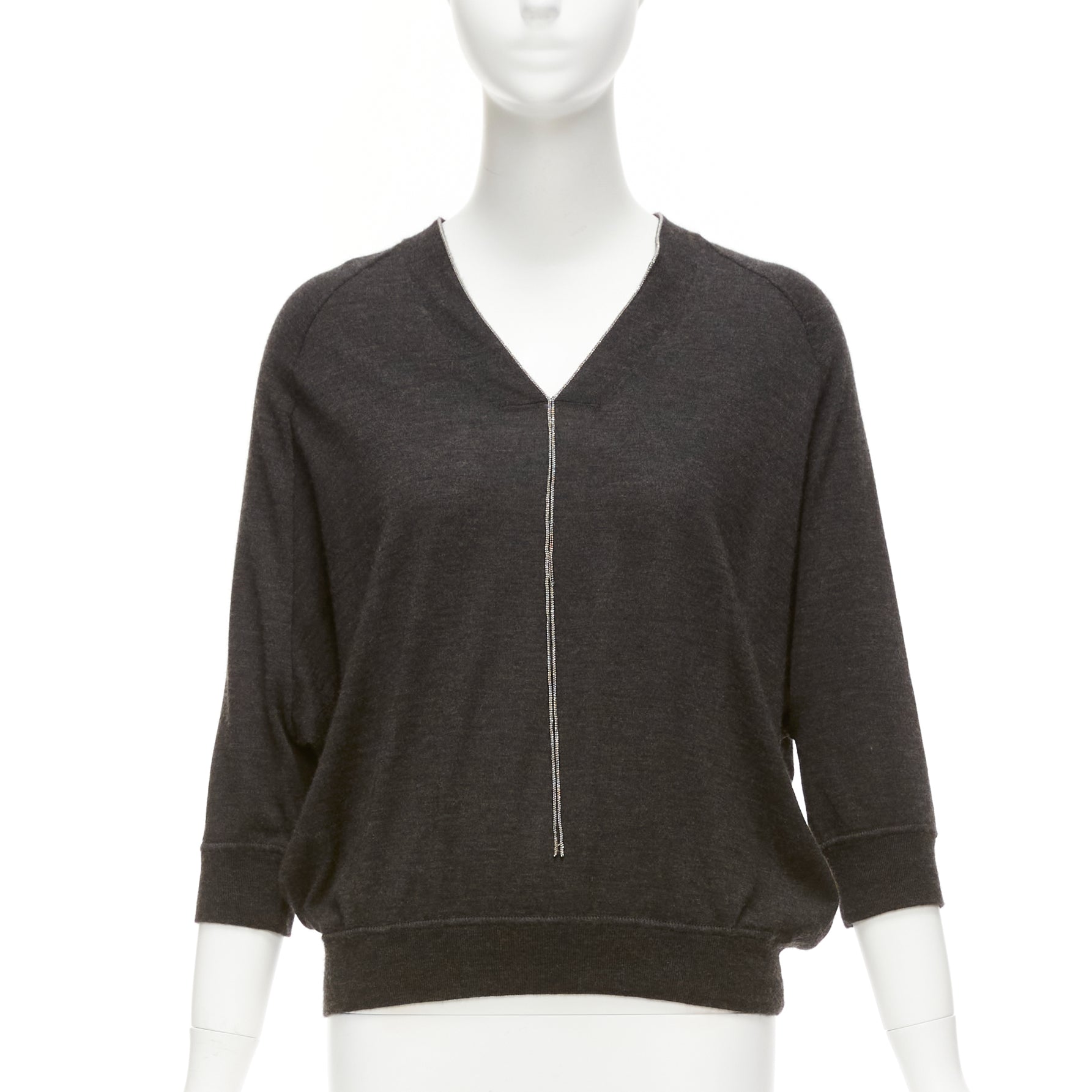 Brunello Cucinelli Chain V Neck Sweater