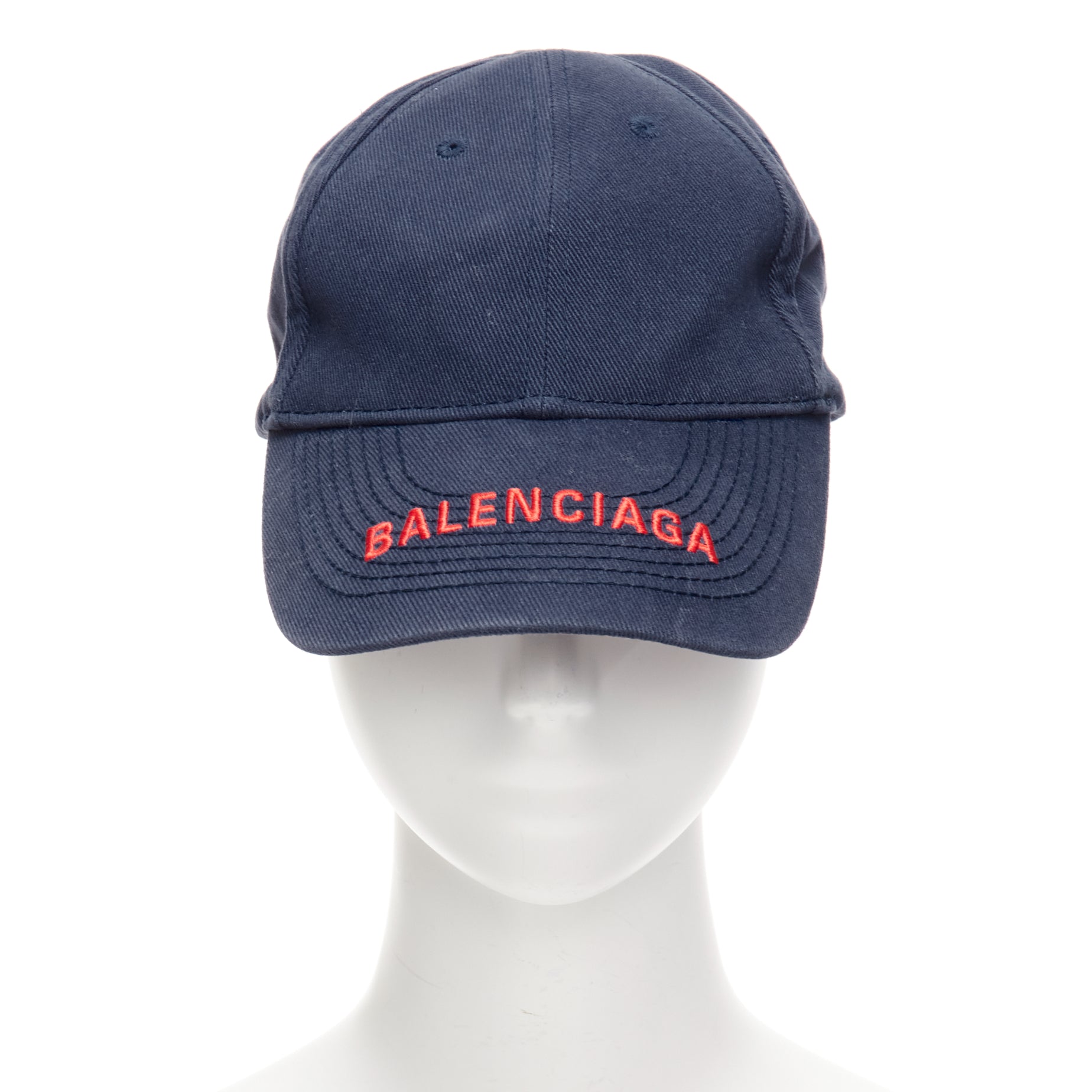 Balenciaga Red Logo Baseball Cap - Image 6