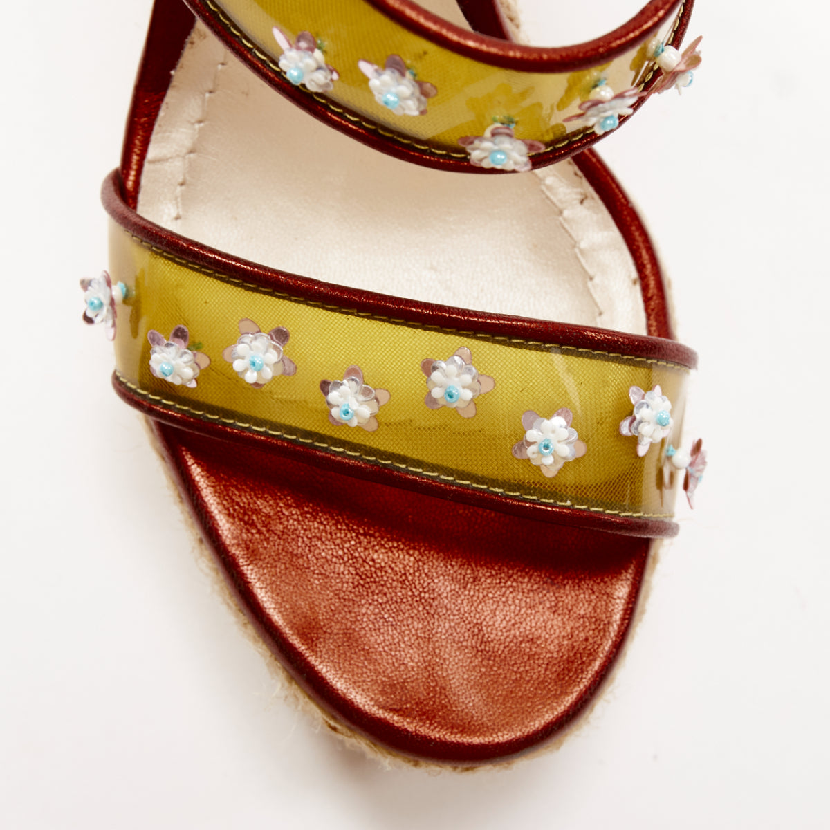 Dior Yellow Floral Wedges - Detail 1