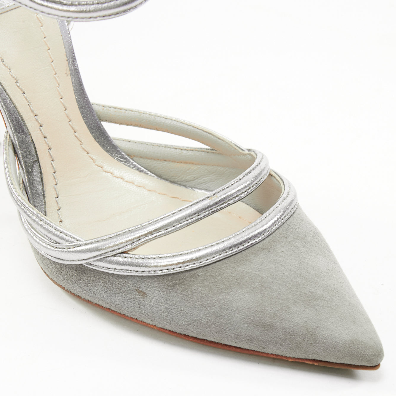 Dior Grey Strappy Pumps - Detail 2