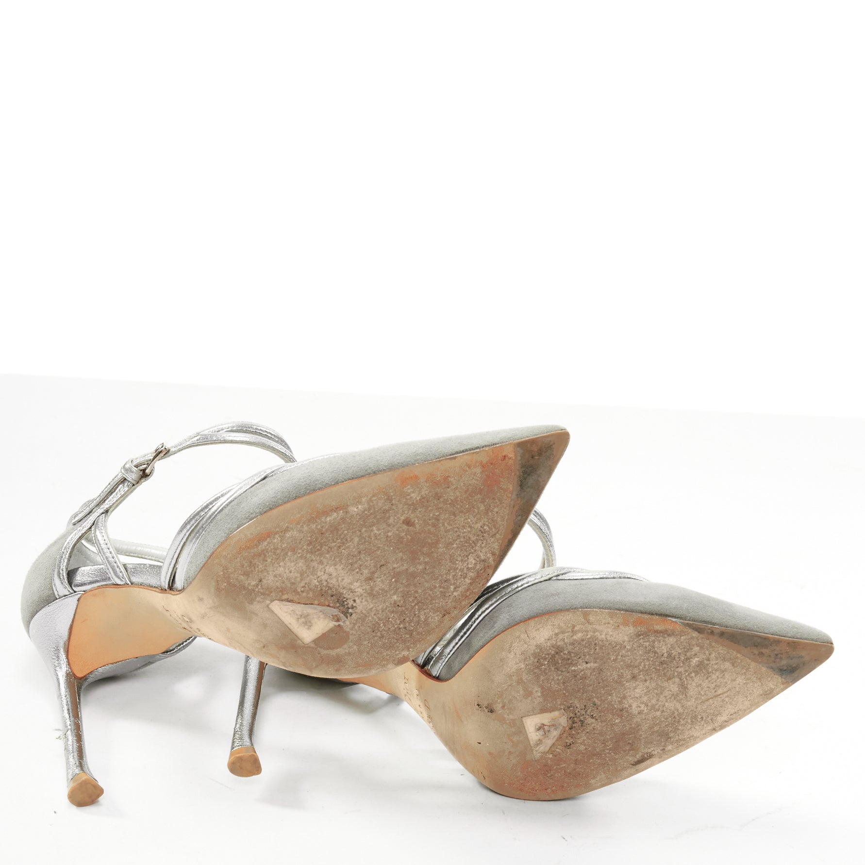 Dior Grey Strappy Pumps - Image 13