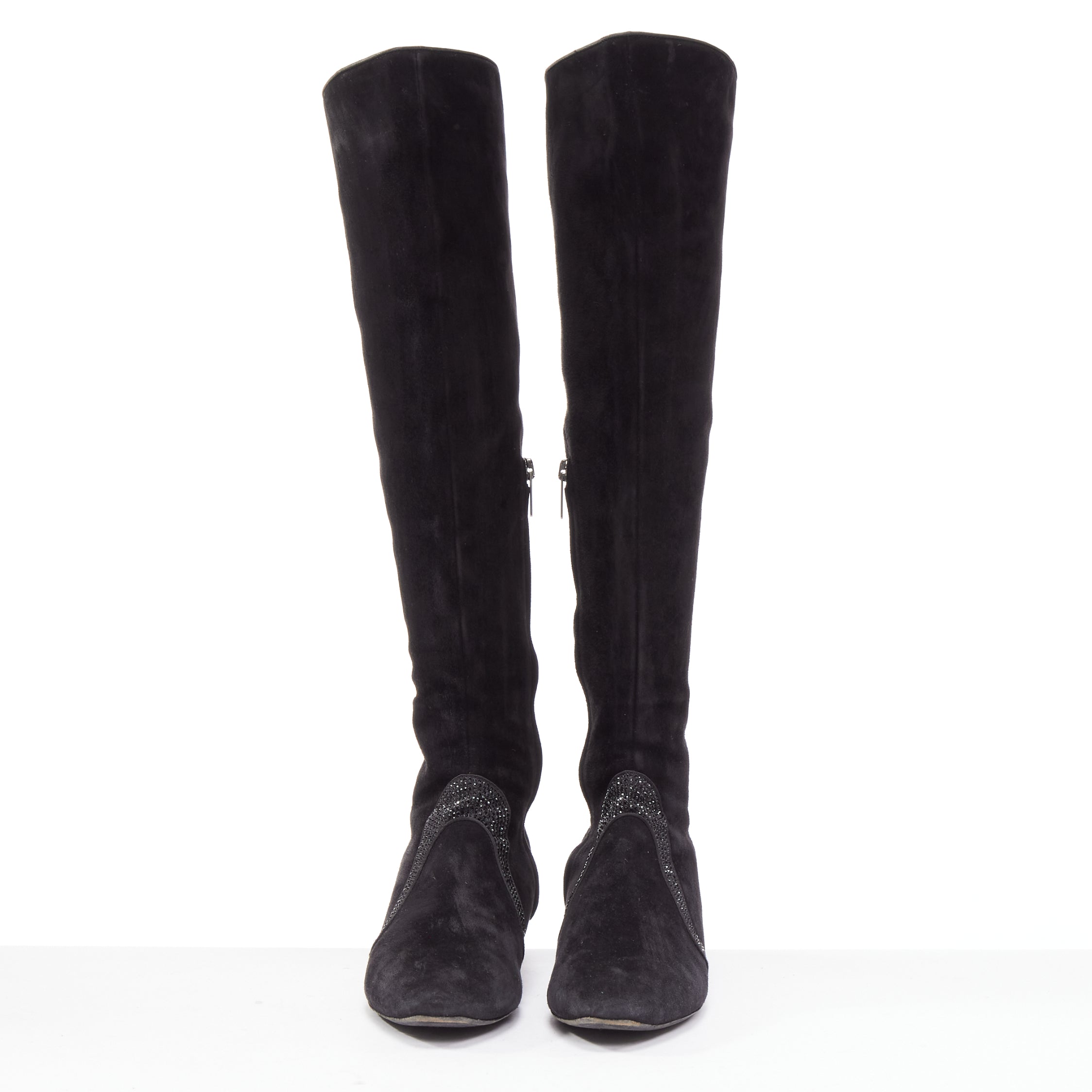 Rene Caovilla Block Heel Buckle Boots - Image 6