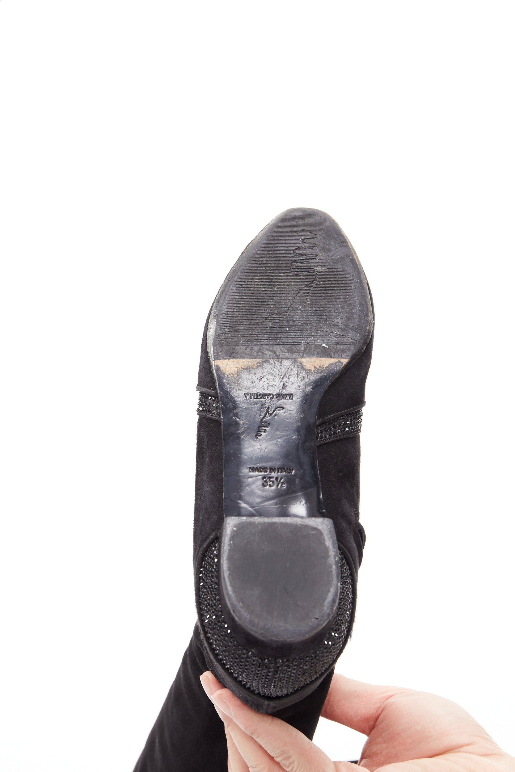 Rene Caovilla Block Heel Buckle Boots - Image 12