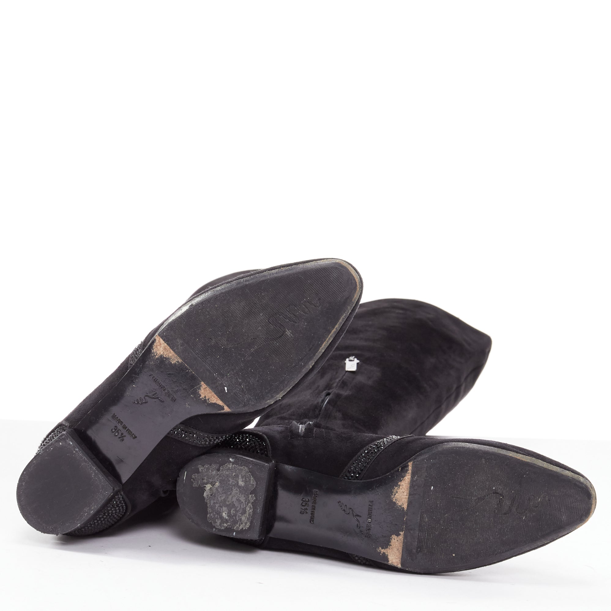 Rene Caovilla Block Heel Buckle Boots - Image 13