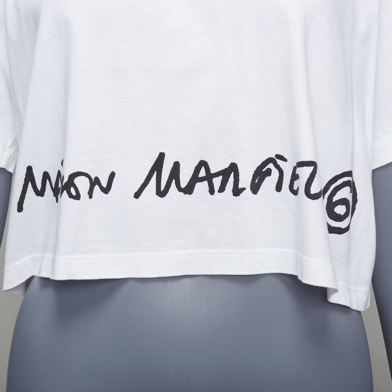 Maison Martin Margiela Logo Cropped Tee - Back view