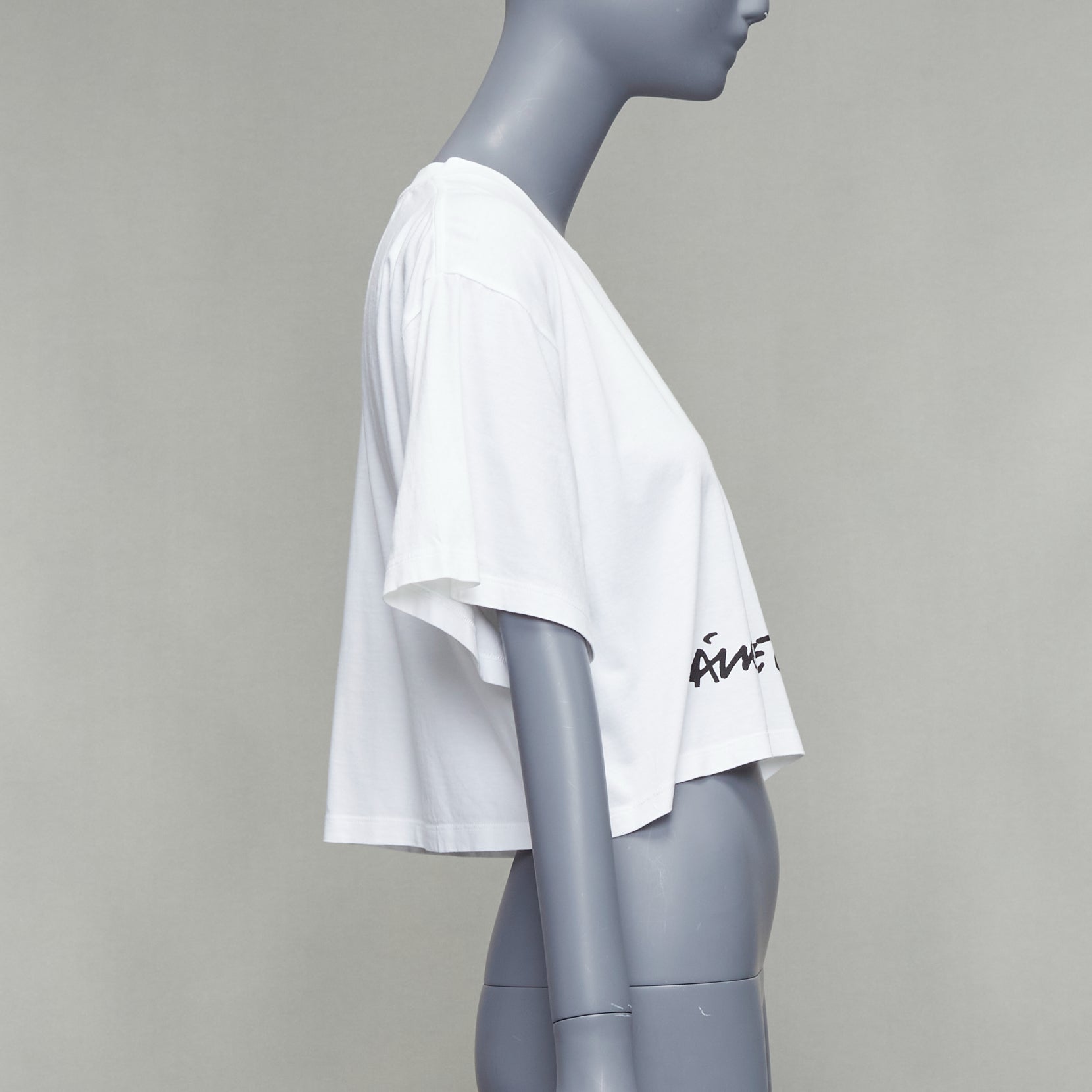 Maison Martin Margiela Logo Cropped Tee - 4