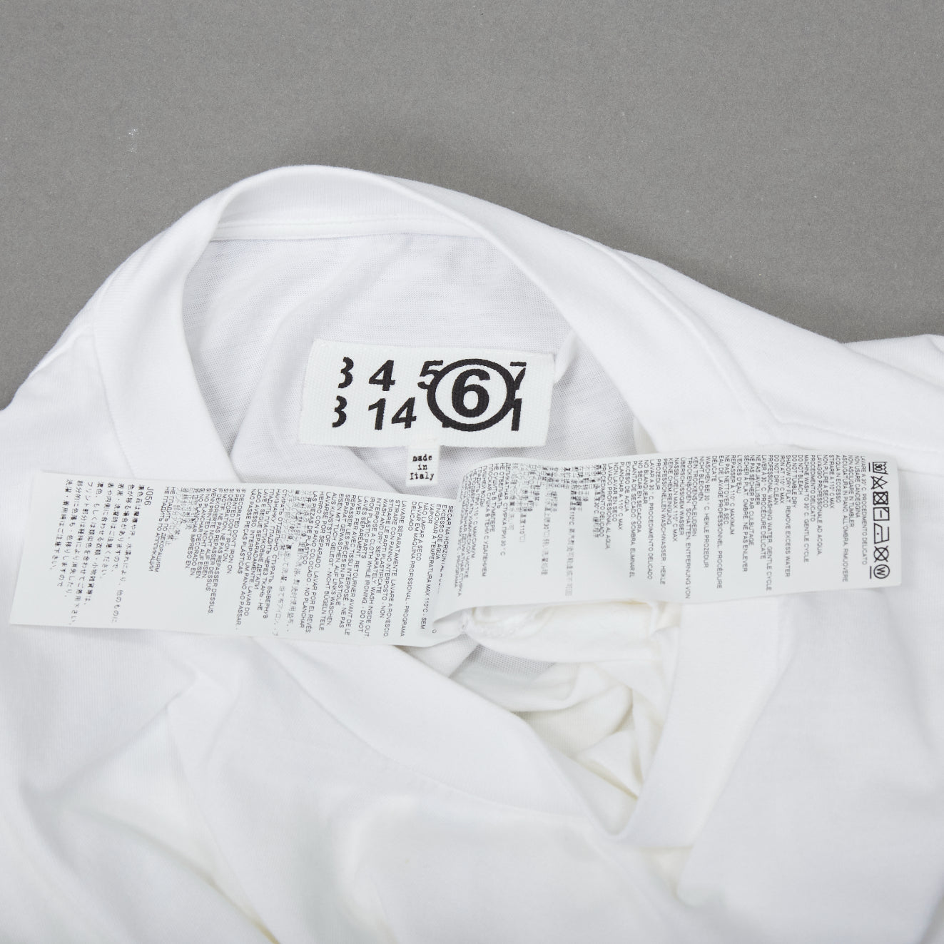 Maison Martin Margiela Logo Cropped Tee - Image 10