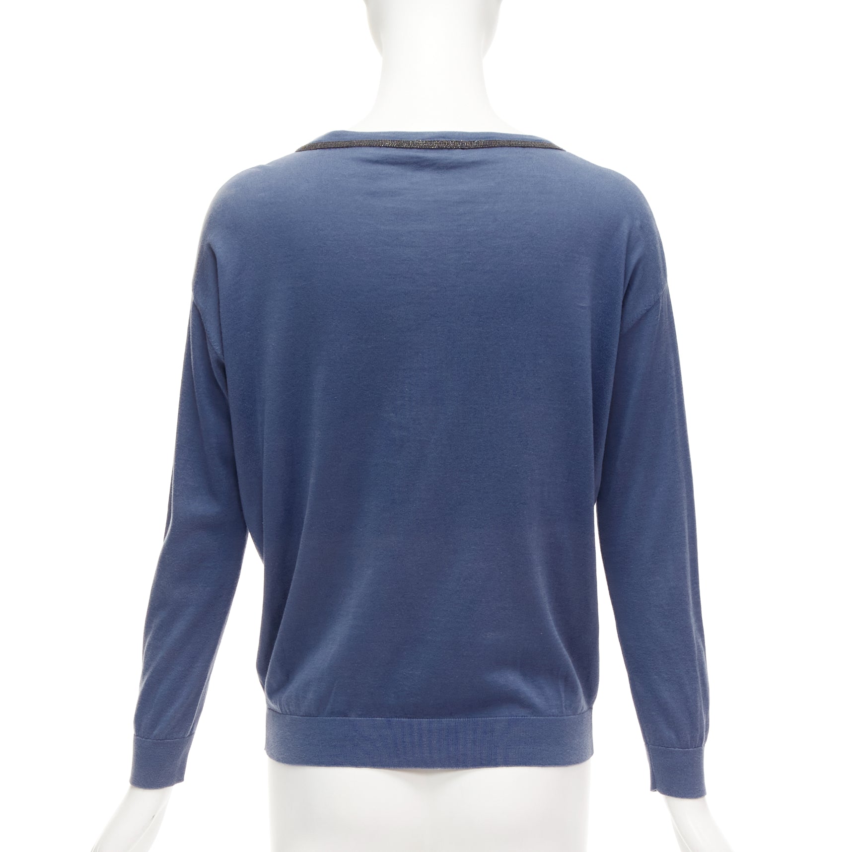 Brunello Cucinelli Beaded Keyhole Top - Side view