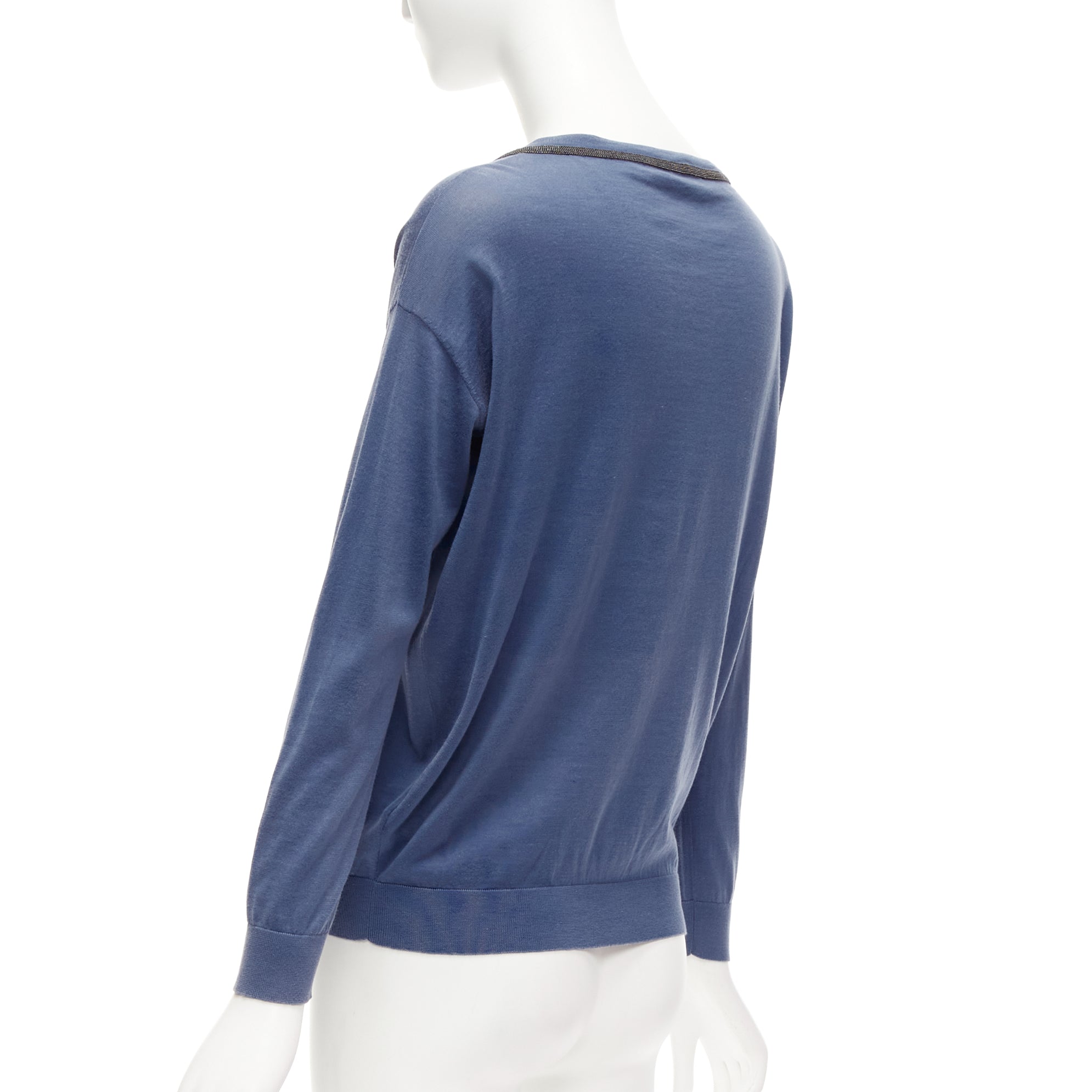 Brunello Cucinelli Beaded Keyhole Top - Detail 1