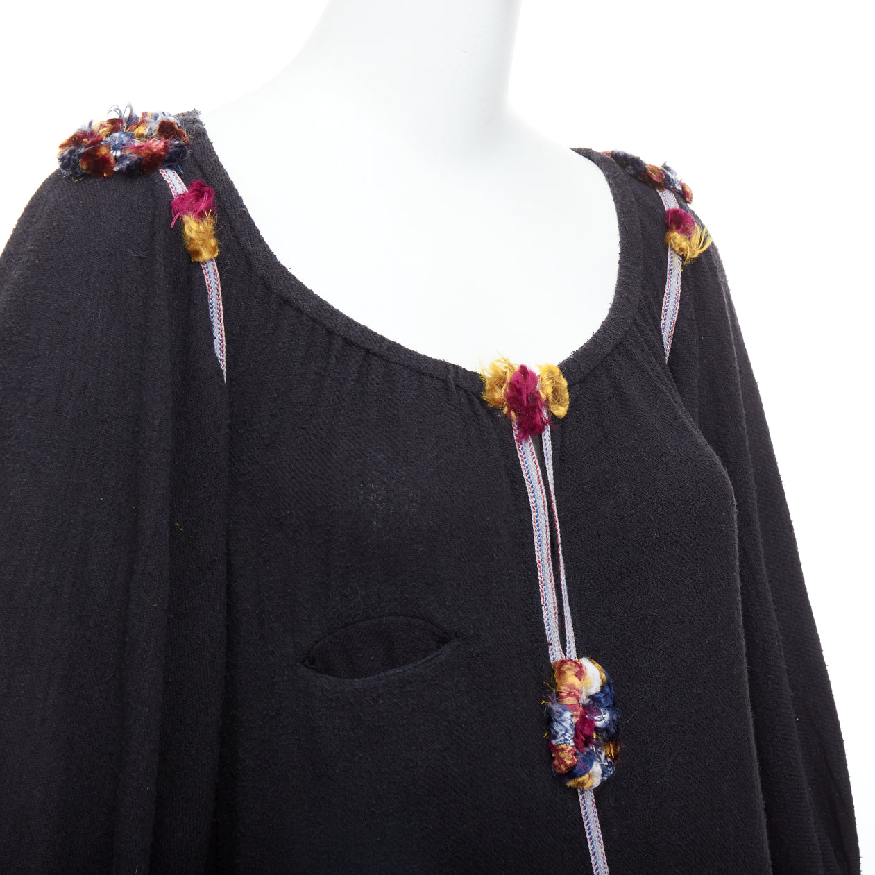 Isabel Marant Boho Pompom Dress - Back view