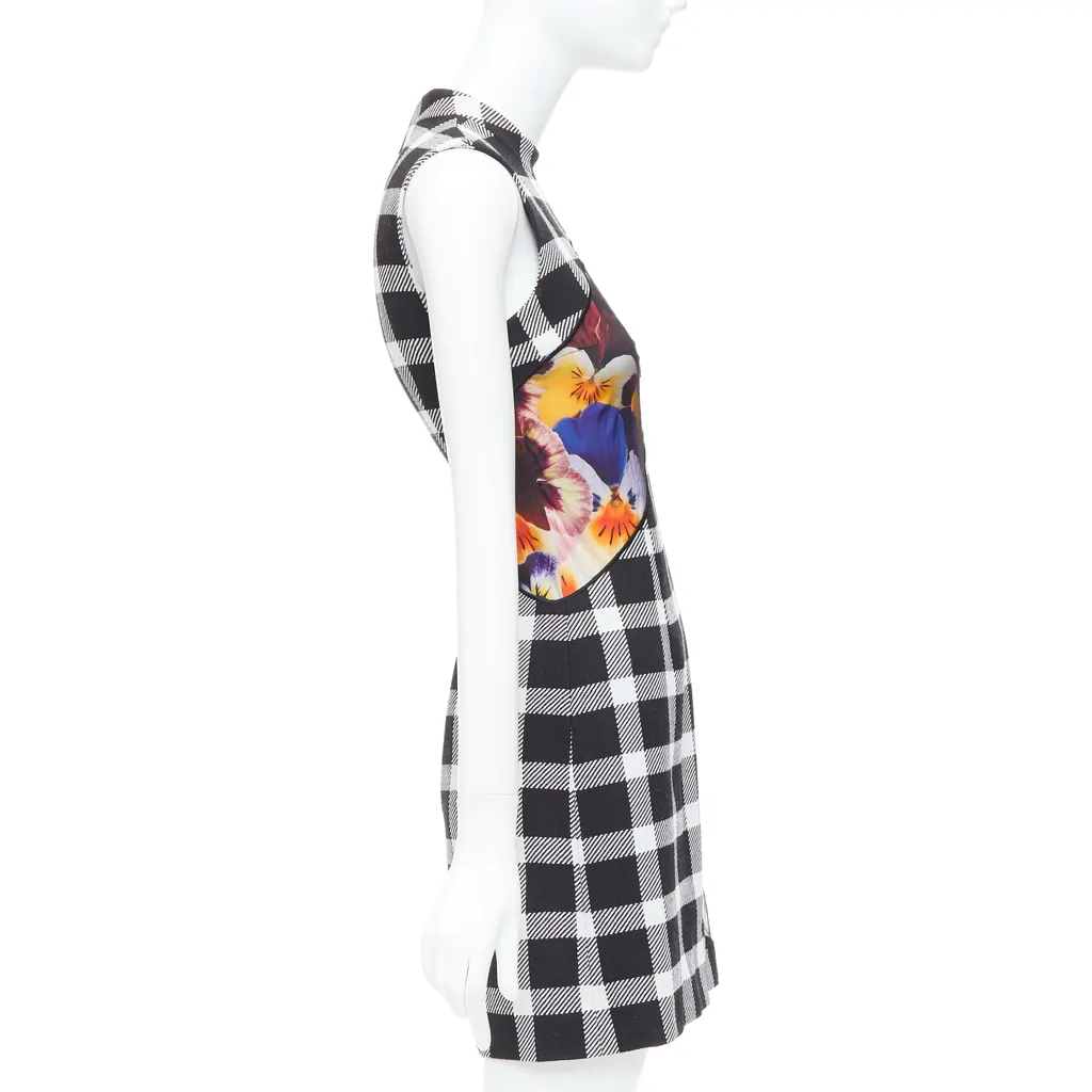Christopher Kane Orchid Plaid Dress MultiColor Wool Never worn - Model View