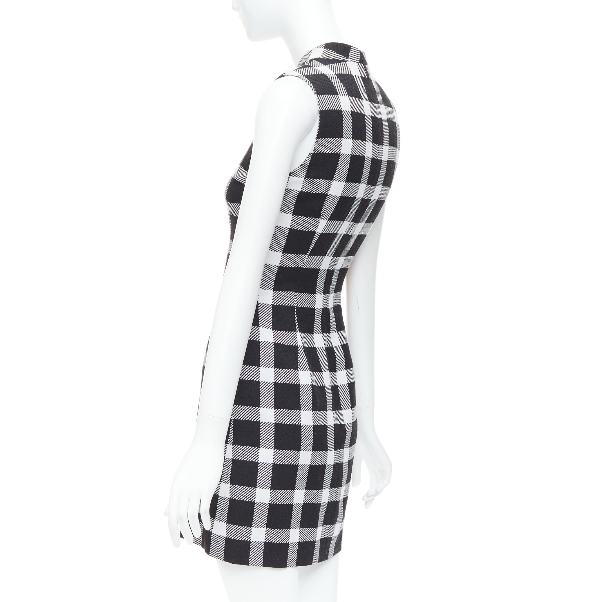 Christopher Kane Orchid Plaid Dress - Detail 1