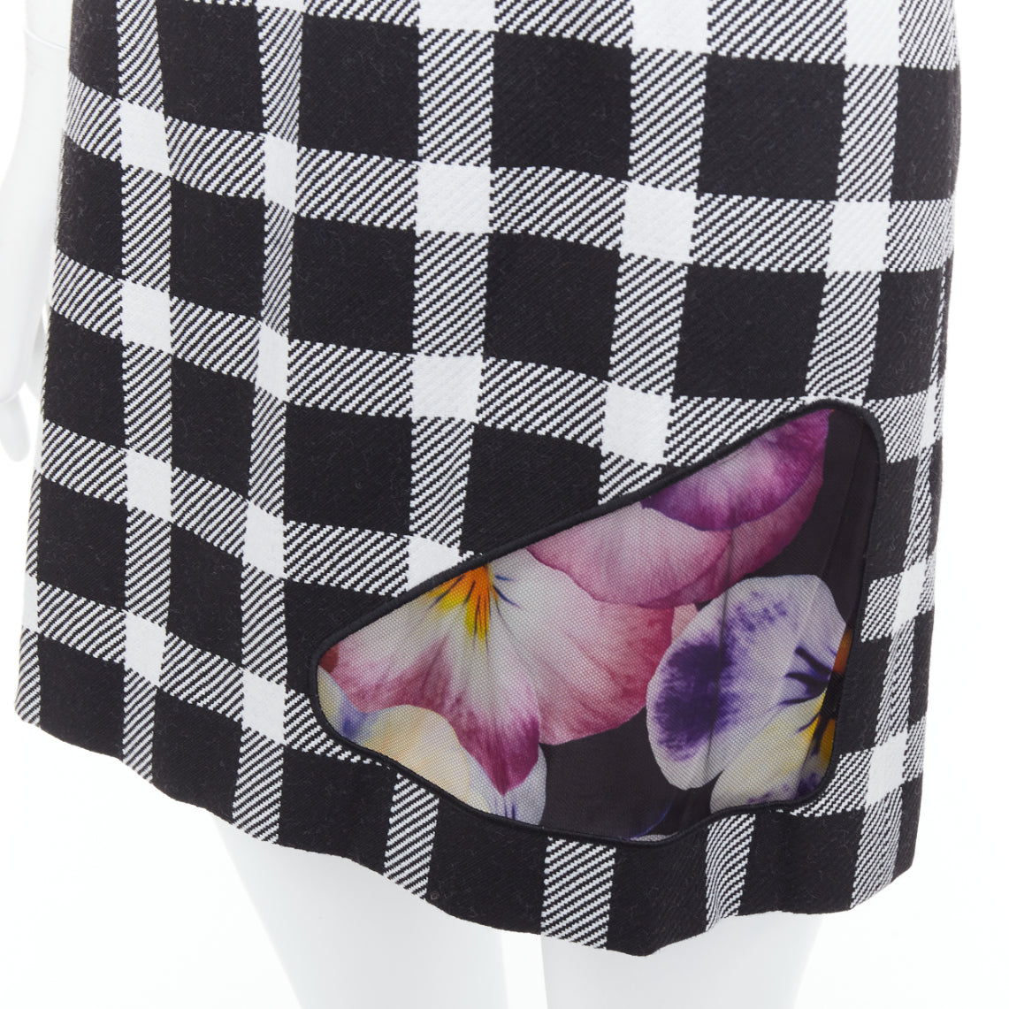Christopher Kane Orchid Plaid Dress - Detail 2