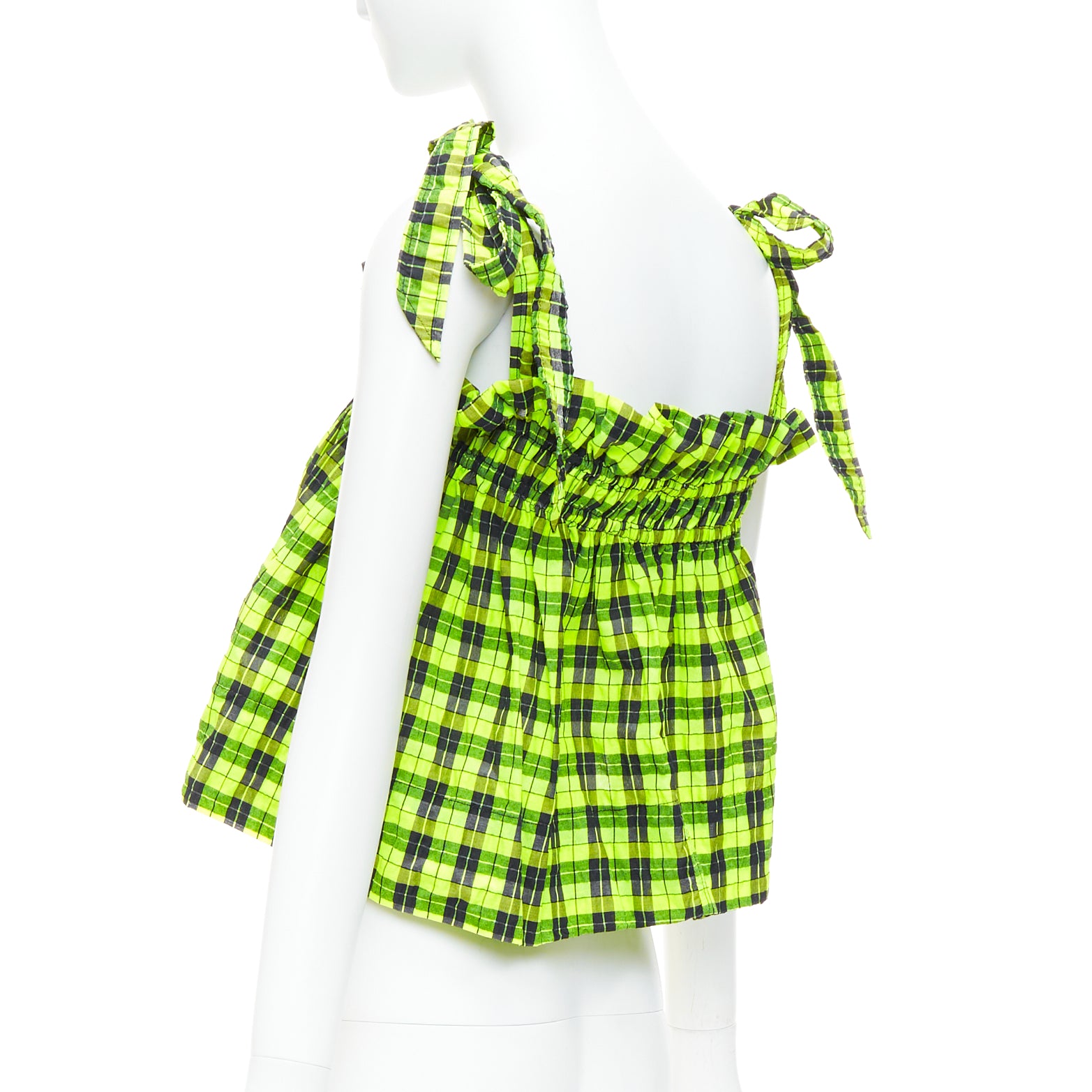 Ganni Checked Seersucker - Detail 1