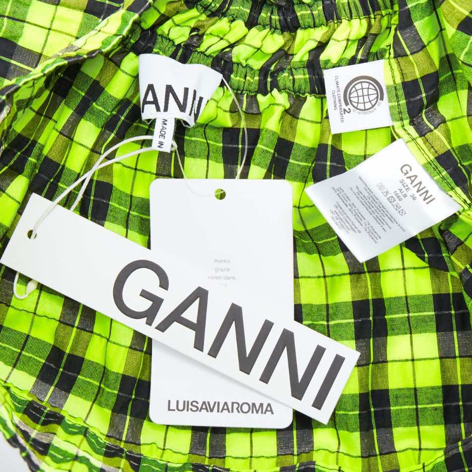 Ganni Checked Seersucker - Image 10