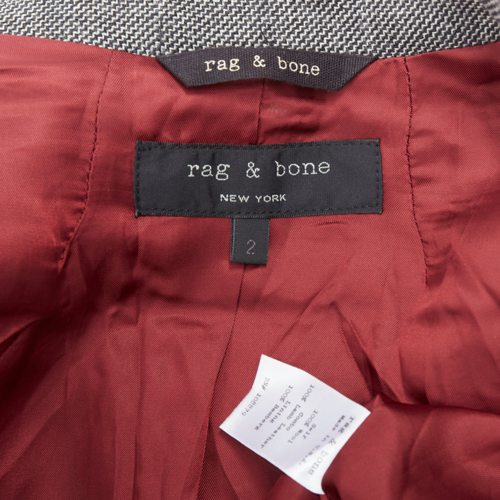 Rag & Bone Checkered Tux Blazer - Image 11