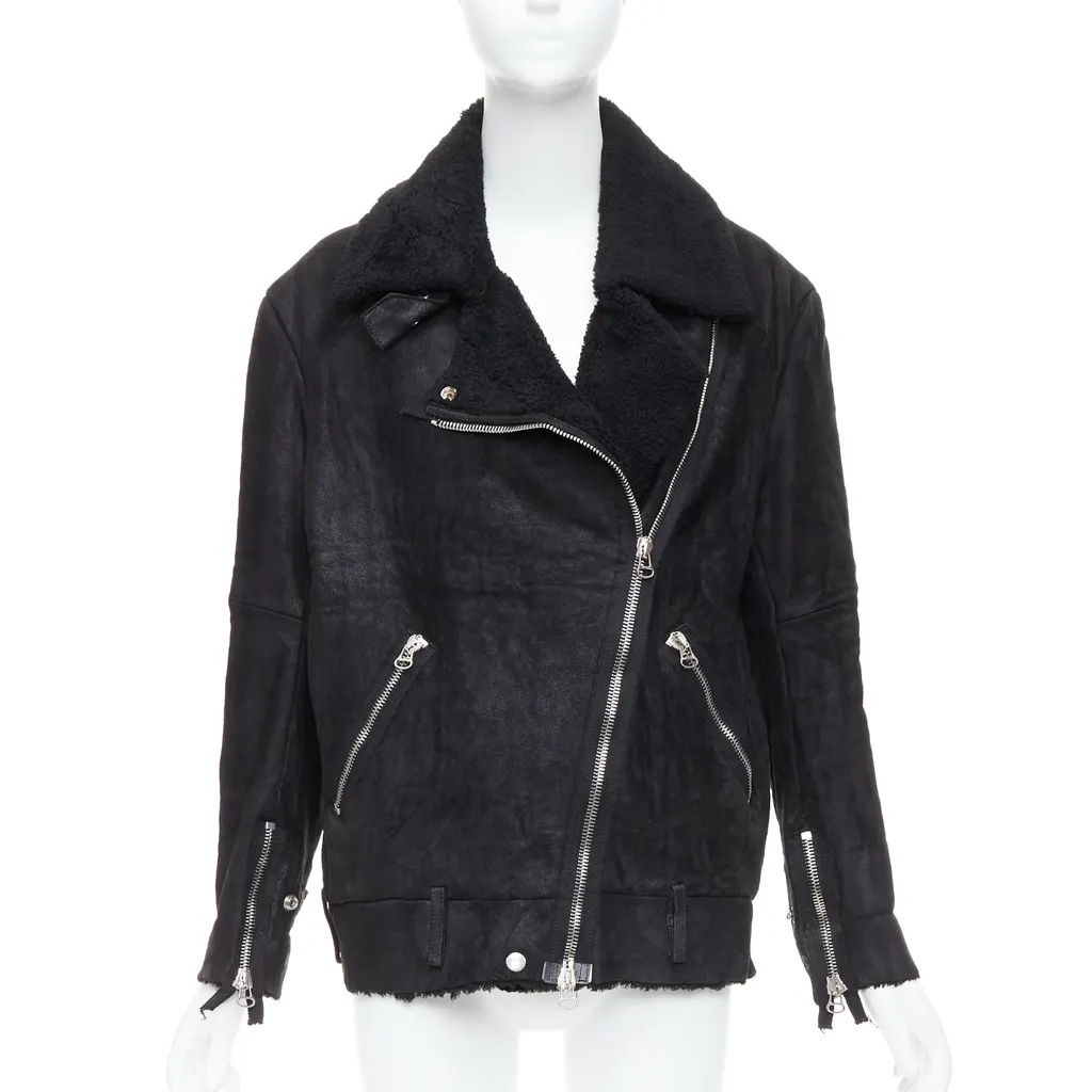 Acne Studios Velocite Black Fur Good - Front View