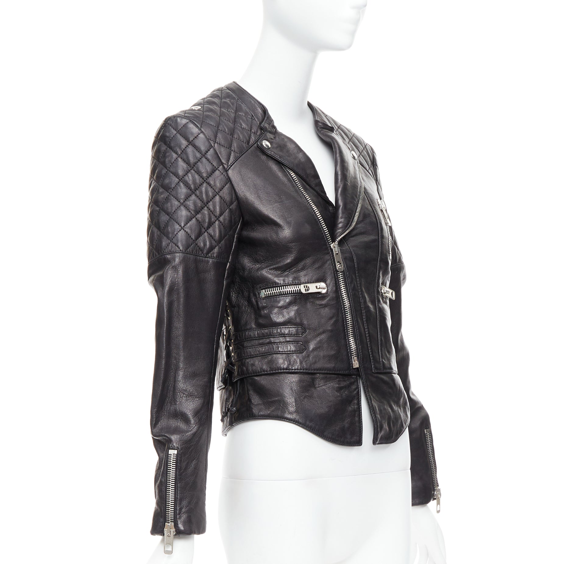 Balenciaga Quilted Moto Jacket - 4