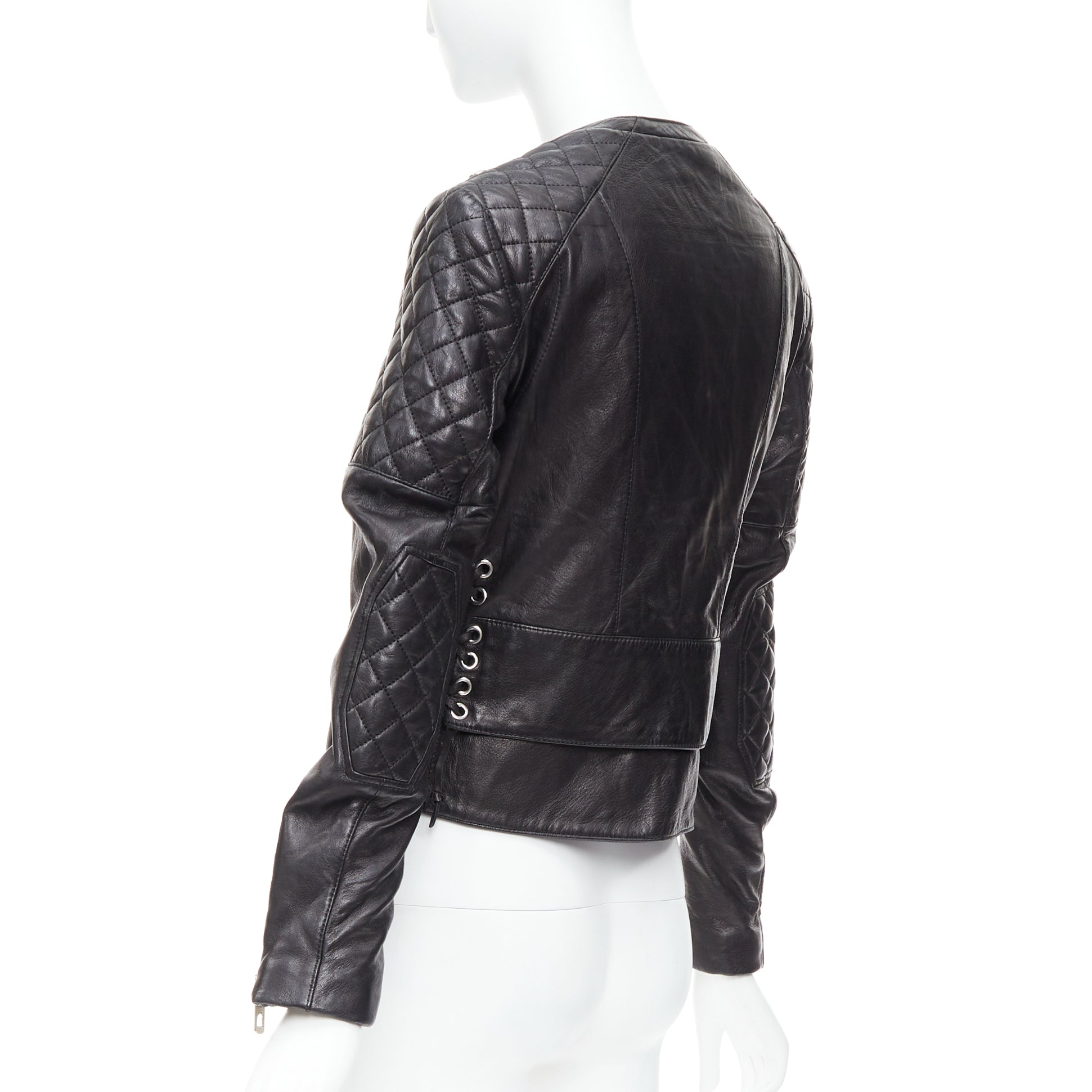 Balenciaga Quilted Moto Jacket - Detail 1