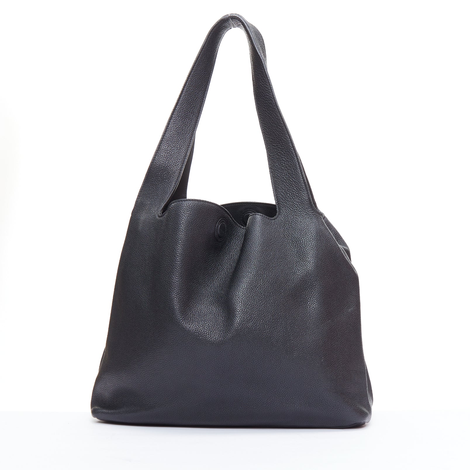 The Row Grained Leather Tote - Side view