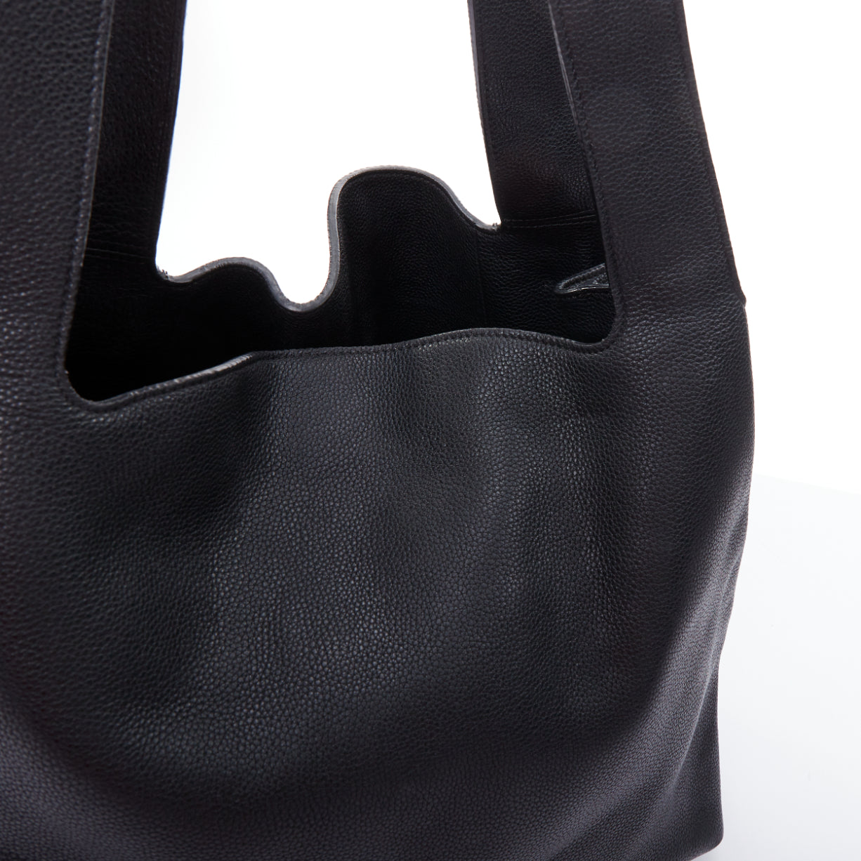 The Row Grained Leather Tote - Image 10