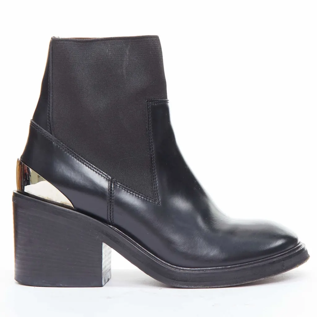 Acne Studios Dion Black Leather Fair - Front View