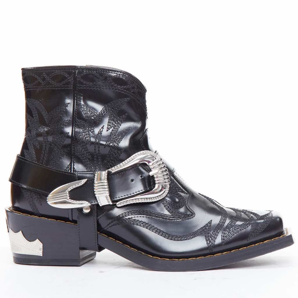 Toga Archives Crystal Heel Suede Boots