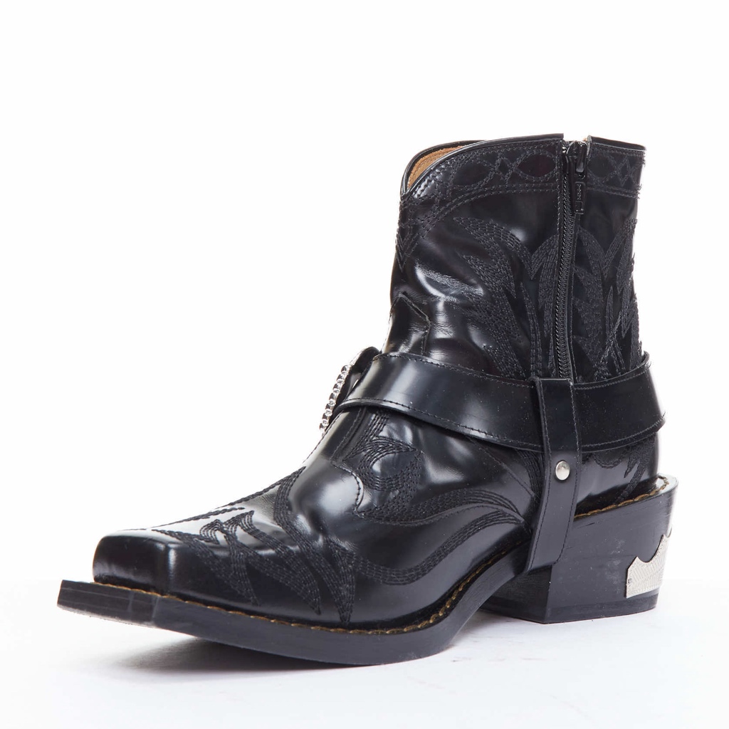 Toga Archives Crystal Heel Suede Boots - 4