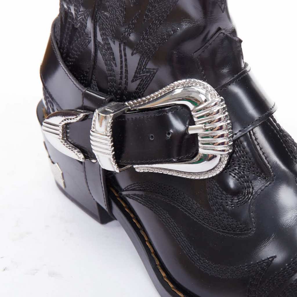 Toga Archives Crystal Heel Suede Boots - Detail 2