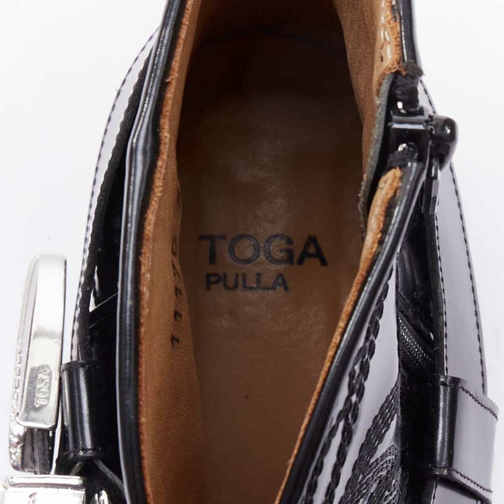 Toga Archives Crystal Heel Suede Boots - Image 11