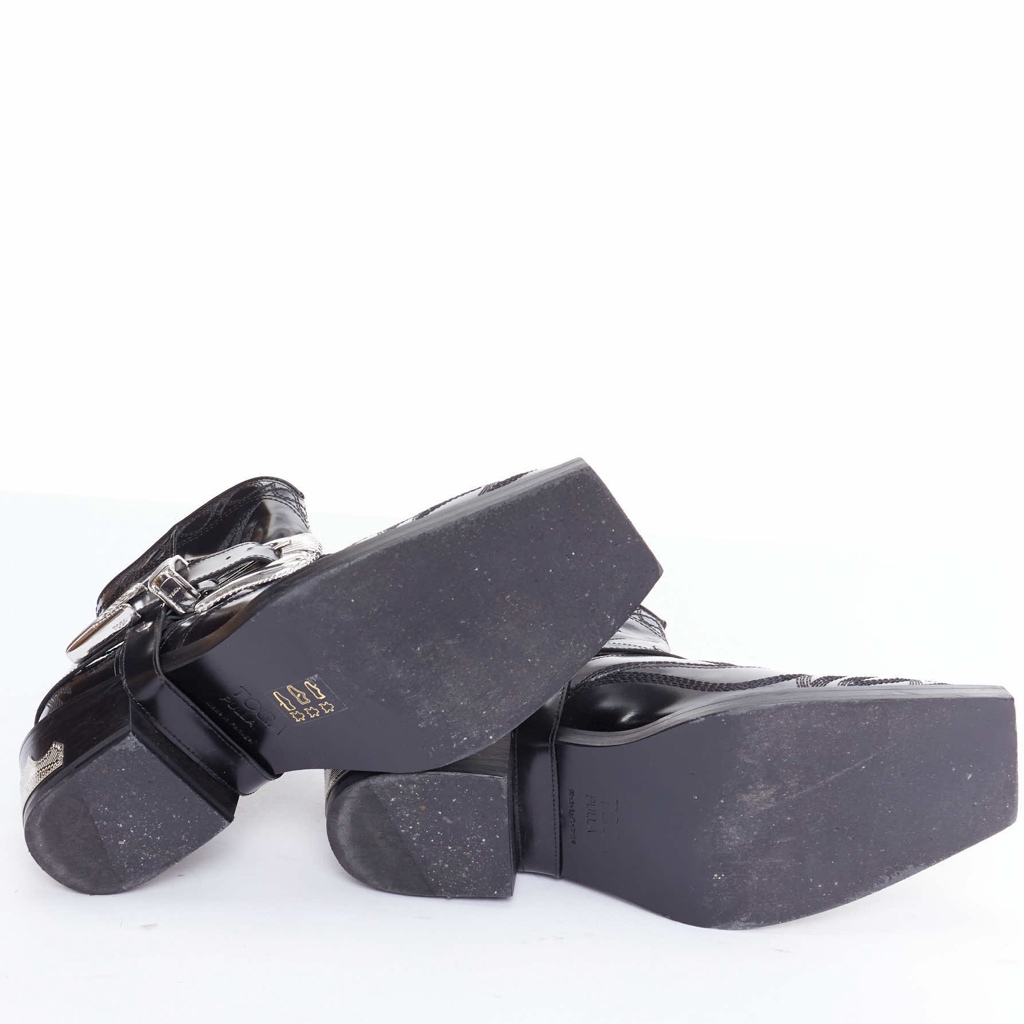 Toga Archives Crystal Heel Suede Boots - Image 13