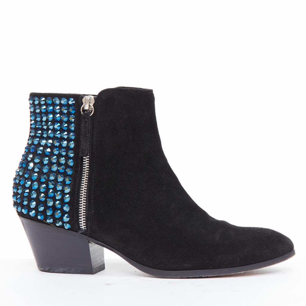 Giuseppe Zanotti Patent Sock Ankle Boots