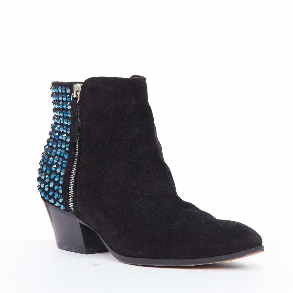 Giuseppe Zanotti Patent Sock Ankle Boots - Back view