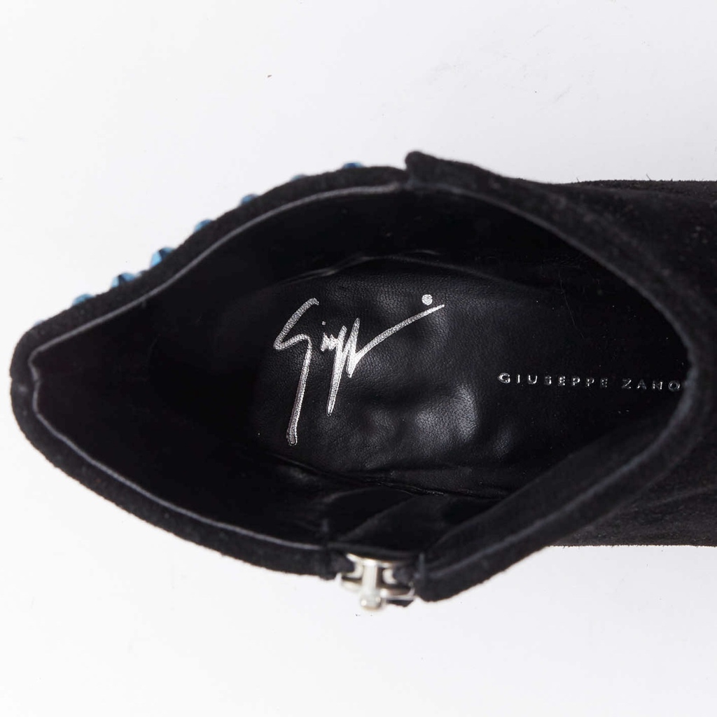 Giuseppe Zanotti Patent Sock Ankle Boots - Image 11