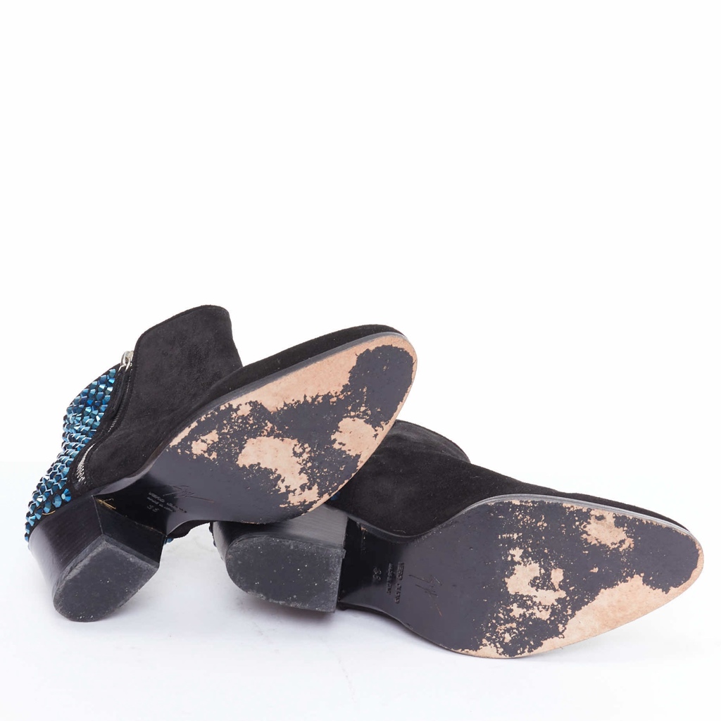 Giuseppe Zanotti Patent Sock Ankle Boots - Image 12