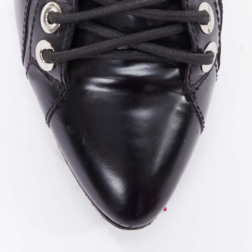 Balenciaga Scalloped Gold Heel Boots - Detail 1