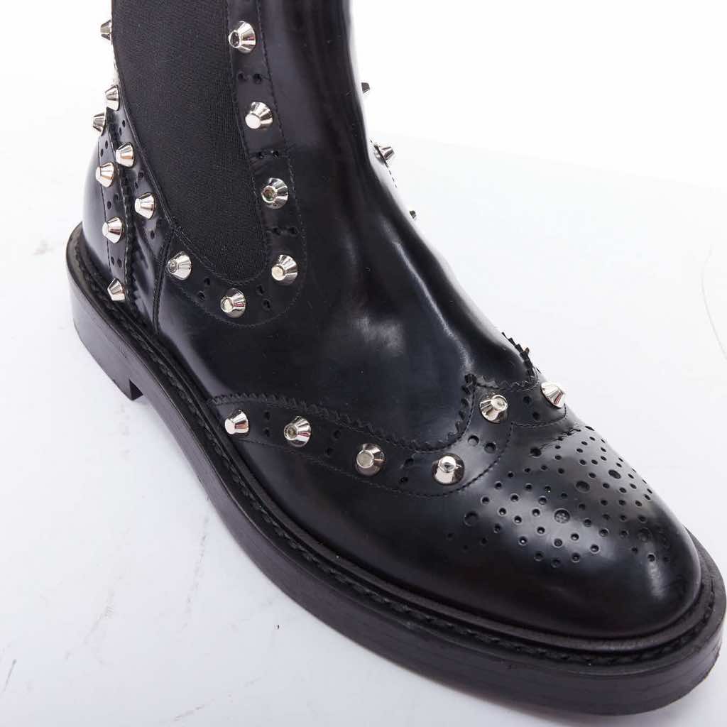 Balenciaga Washed Leather Zip Boots - Detail 2