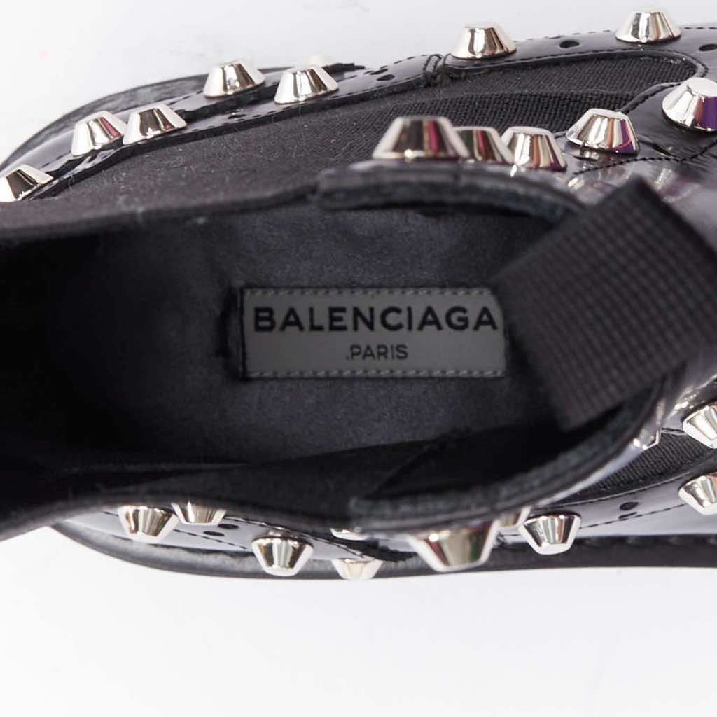 Balenciaga Washed Leather Zip Boots - Image 12