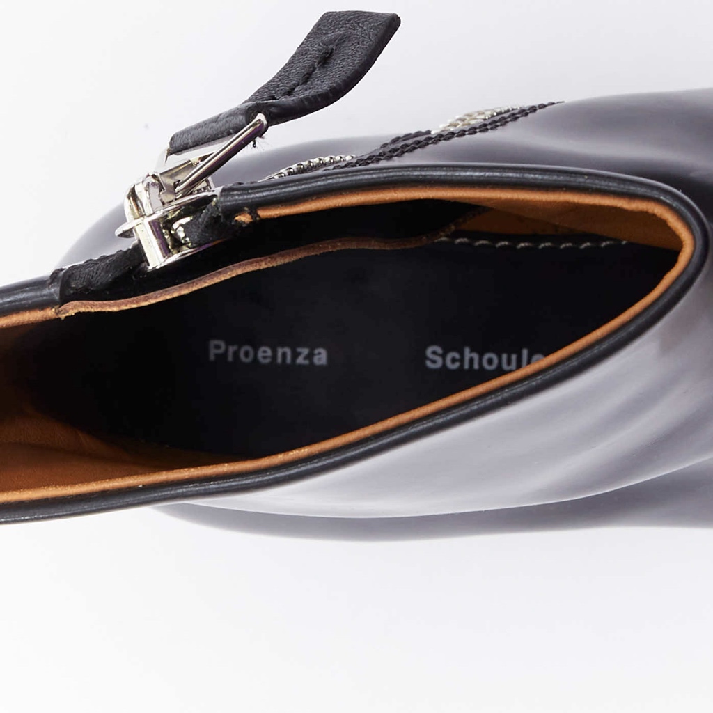 Proenza Schouler Cream Zip Combat Boots - Image 11