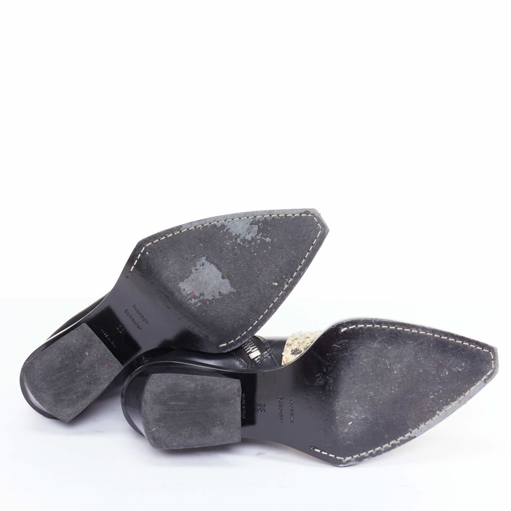 Proenza Schouler Cream Zip Combat Boots - Image 13