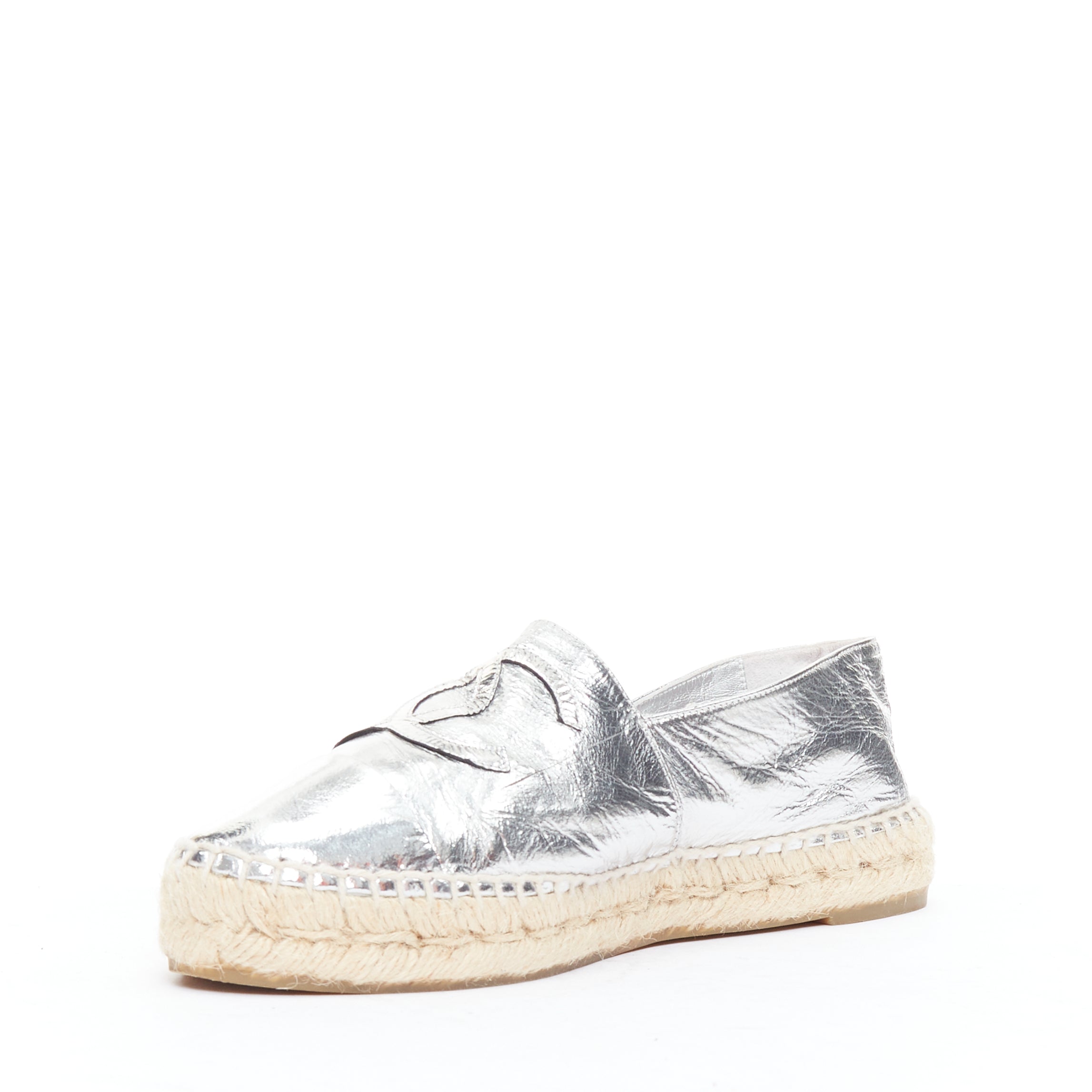 Chanel Woven Leather Flats - 4