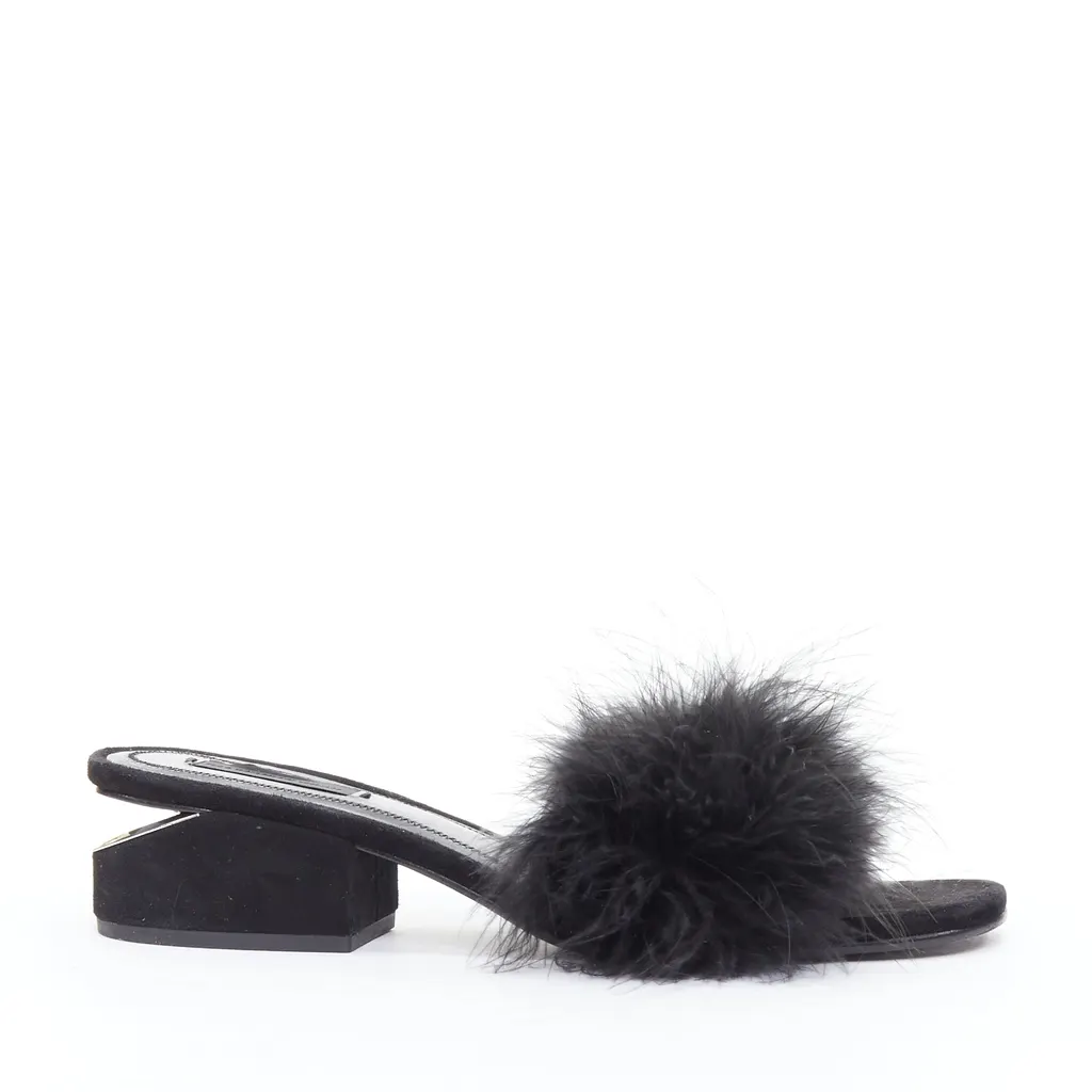 Alexander Wang Lou Black Fur Very good - Front View