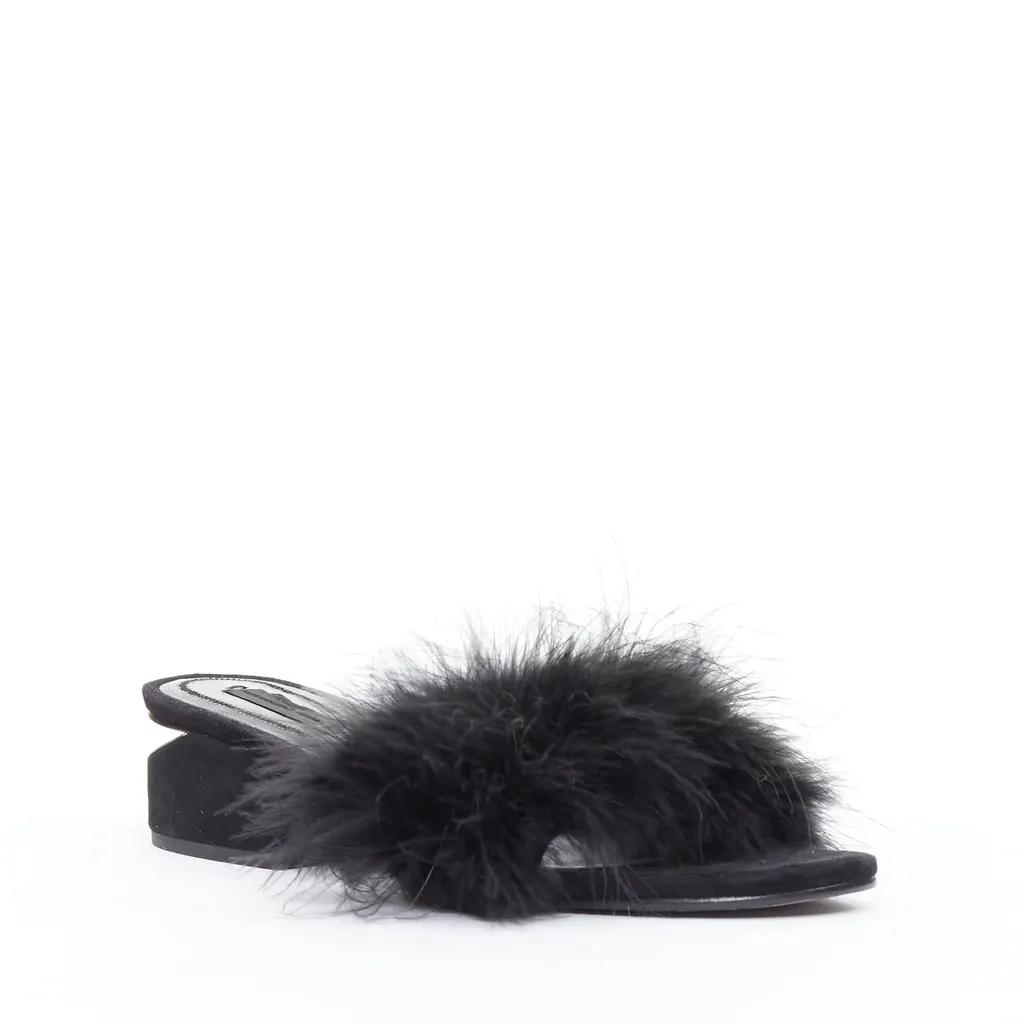 Alexander Wang Lou Black Fur Very good - Back View