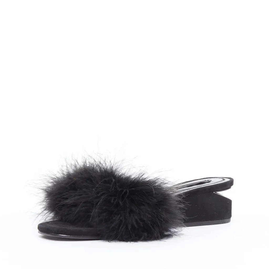 Alexander Wang Lou Black Fur Very good - Model View
